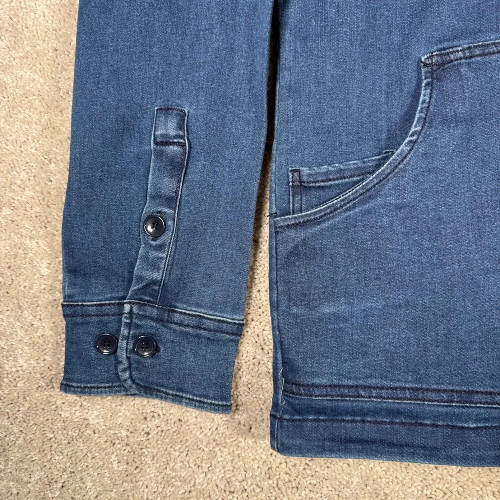 NWT Folk Nelson Men's XL Denim Chore Jacket Blue Corduroy Collar Workwear Coat